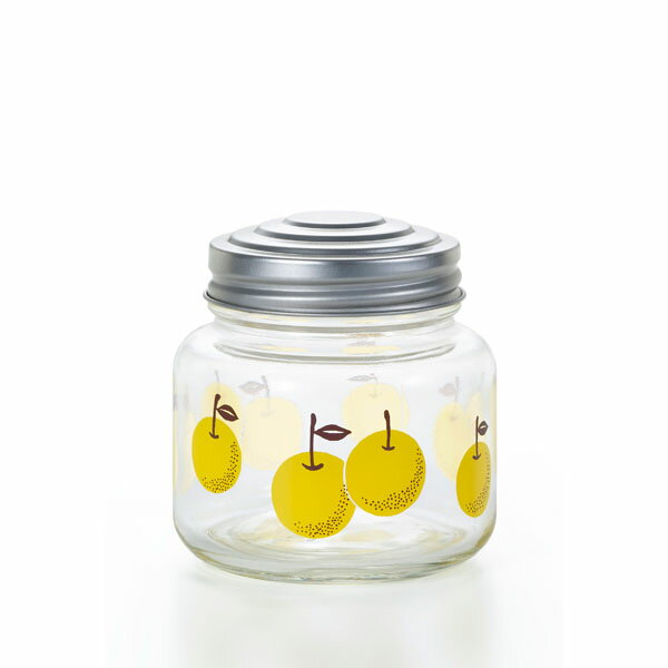 アデリア レトロ ボンボン入れ ミニ 梨 保存容器 キャニスター ガラス容器 保存ビン ガラス保存容器