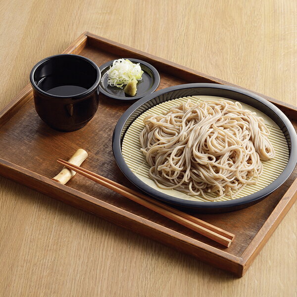 風味処 そば皿 丸 (PCすのこ付) そばざる 蕎麦皿 ざるそば うどん 皿 麺皿