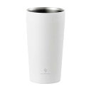 クリーンパウダー 真空二重タンブラー 450mL ホワイト 保温 保冷 コップ ビールグラス ビアグラス