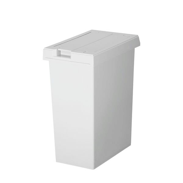 ゴミ箱 ダストボックス 33L ユニード フリップオープン33 ホワイトグレー ごみ箱 キッチン 台所 日本製 新輝合成 [2]