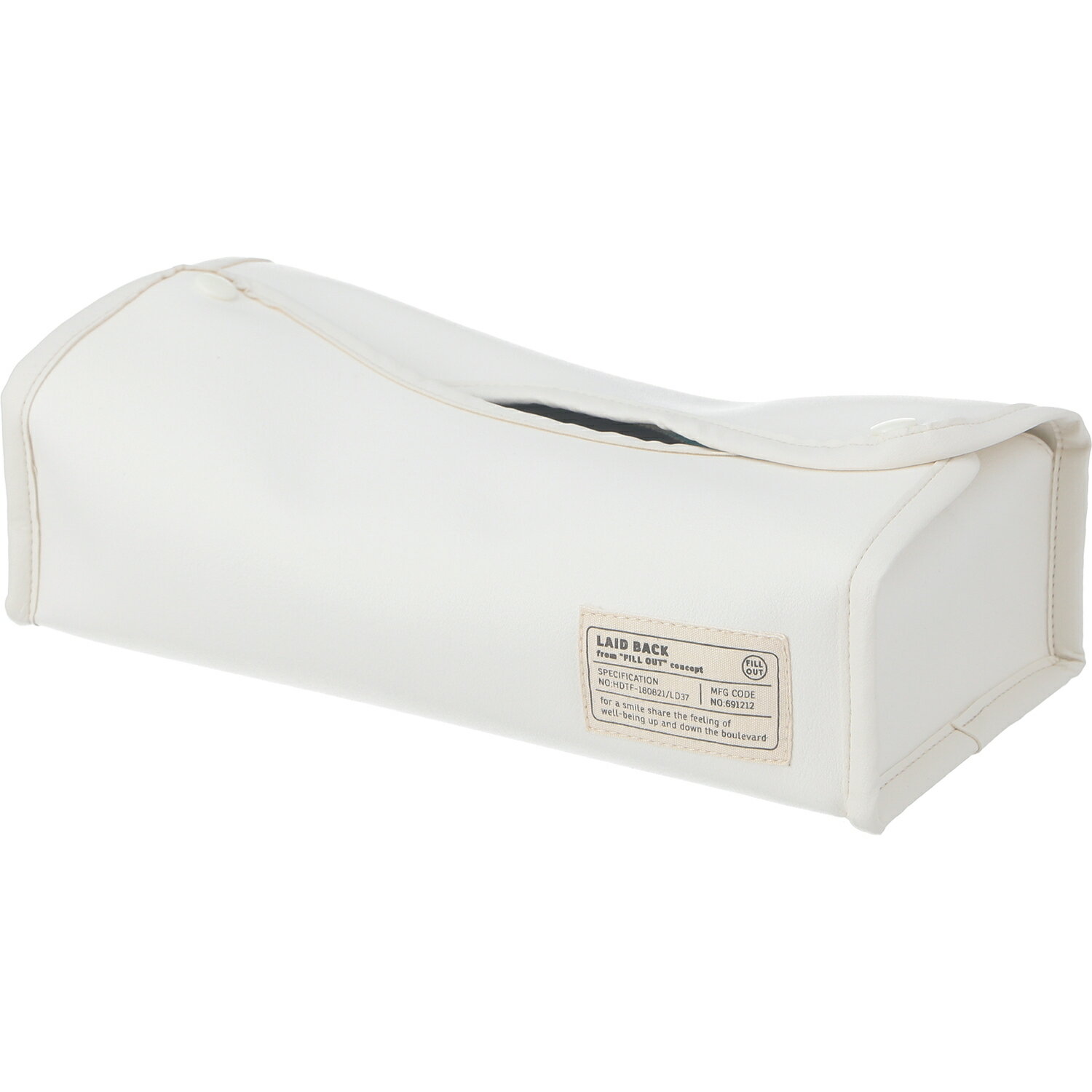 [C/D:27646] [セット数:6pcs] LB ティッシュケース ホワイト [3]