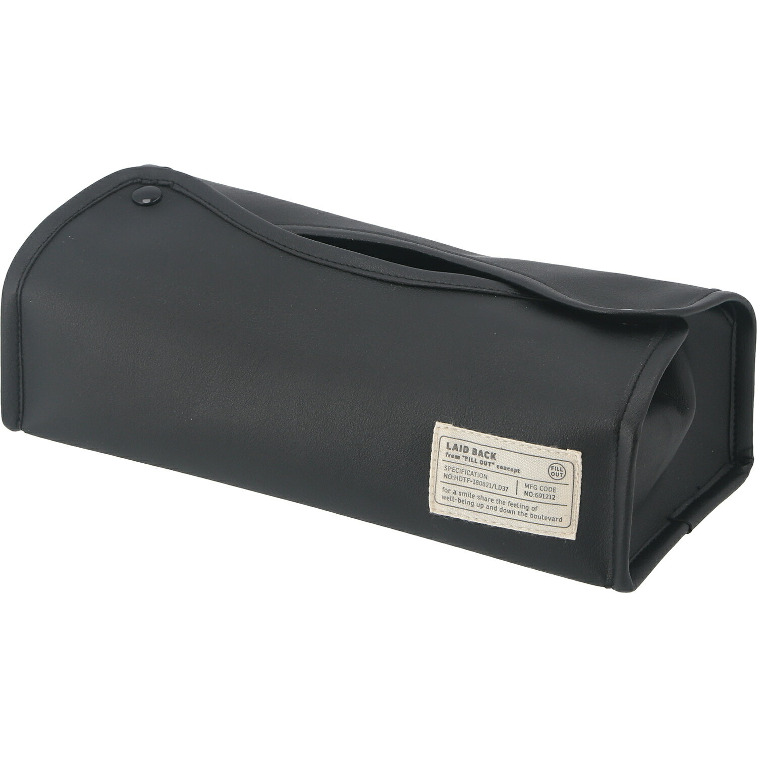 [C/D:27647] [セット数:6pcs] LB ティッシュケース ブラック [2]