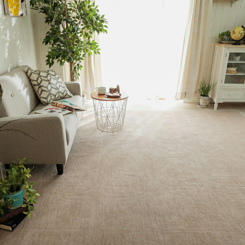 カーペット ラグ 261x352cm ベージュ 絨毯 簡敷カーペット ジューバ 正方形 ラグマット じゅうたん 無地 シンプル おしゃれ 北欧 モダン カントリー カジュアル ひとり暮らし リビングカーペット リビングラグ ホットカーペット対応 床暖房 抗菌 防臭 メンズ レディース commit1-10159961 コミットアンド楽天市場店 サンプル画像3