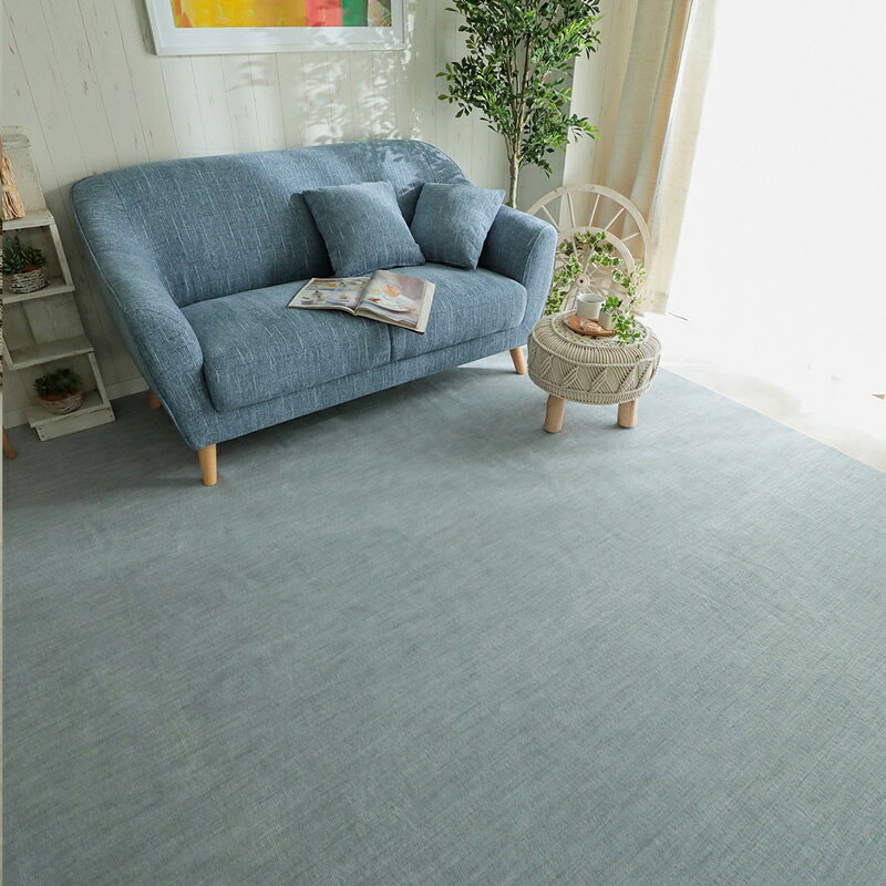 カーペット ラグ 352x352cm グレー 絨毯 簡敷カーペット ジューバ 正方形 ラグマット じゅうたん 無地 シンプル おしゃれ 北欧 モダン カントリー カジュアル ひとり暮らし リビングカーペット リビングラグ ホットカーペット対応 床暖房 抗菌 防臭 メンズ レディース