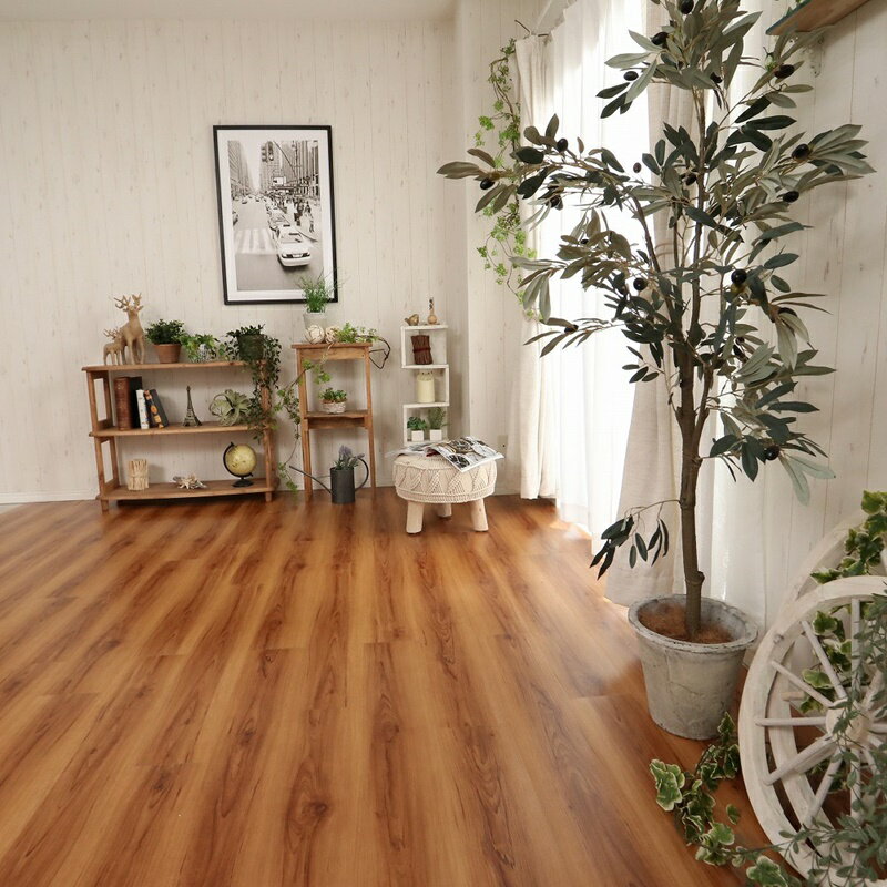 15x91cm(48枚入) フロアタイル　【ウッド】粘着 V/BE