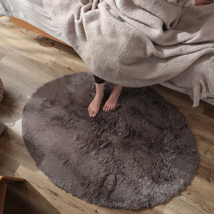 261 cm X 440 cm - 90x130cm シフォン (楕円形) GBE グレージュ 洗える すべり止め オールシーズン ウレタン 抗菌防臭効果 おしゃれ シンプル レトロ モダン ホットカーペット 床暖房対応