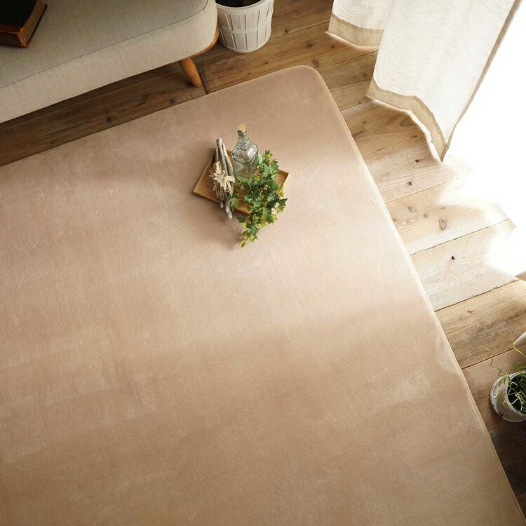 261 cm X 440 cm - 190x300cm ホリデープラス サンド ラグ マット リビングラグ 洗える すべり止め オールシーズン はっ水 撥水 低反発ウレタン おしゃれ シンプル レトロ モダン 床暖 ホットカーペット