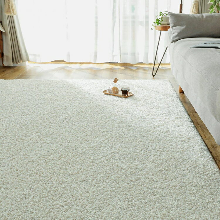 261 cm X 440 cm - 190x240cm ジェム パール ラグ マット リビングラグ 防炎 防ダニ 抗菌 防臭 洗える オールシーズン おしゃれ ホットカーペット 床暖房 高級感