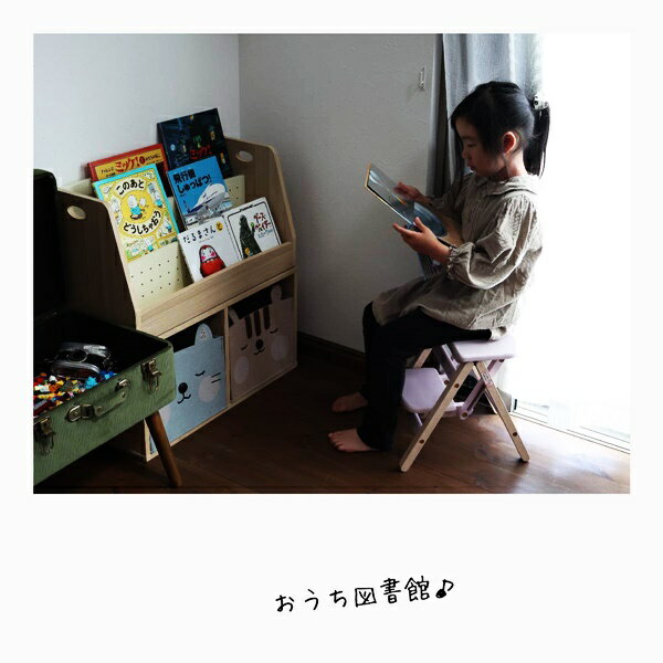 折りたたみステップ 踏み台 2段 天然木 フォールディングステップ キッズステップ 昇降台 折り畳み シアングレー ピンク アイボリー 木製 おしゃれ かわいい コンパクト 省スペース 持ち運び 軽量 軽い 腰掛け 北欧 カントリー