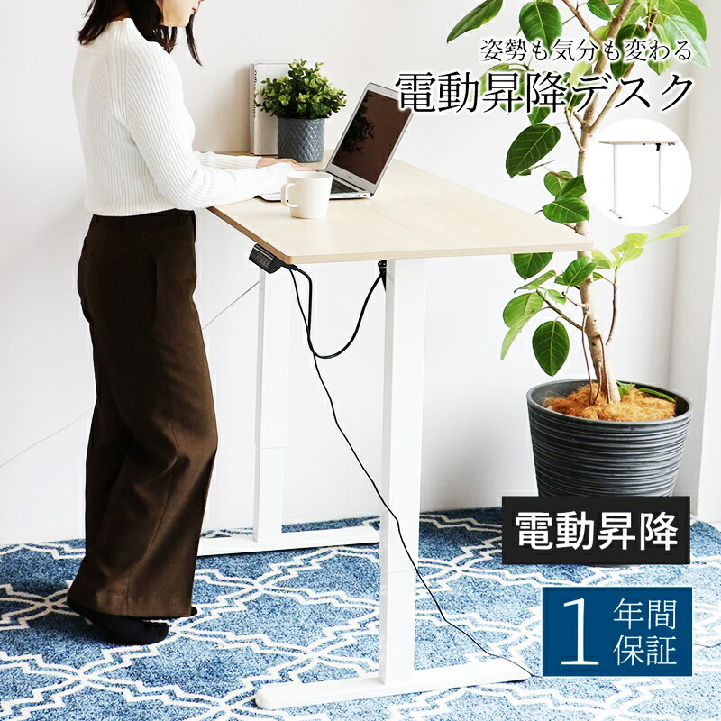 電動昇降デスク スタンディングデスク 高さ調節 高さメモリー機 コンセント付 USBポート付き 能 電動デ..