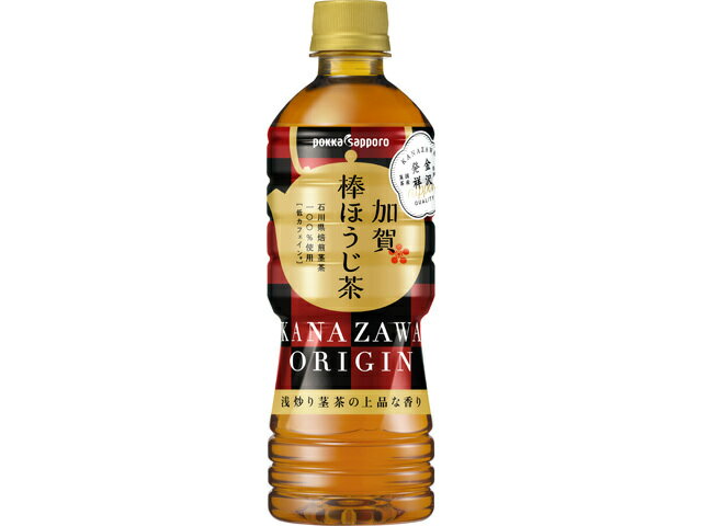 ポッカサッポロ 加賀棒ほうじ茶 ペット 525ml x24 *