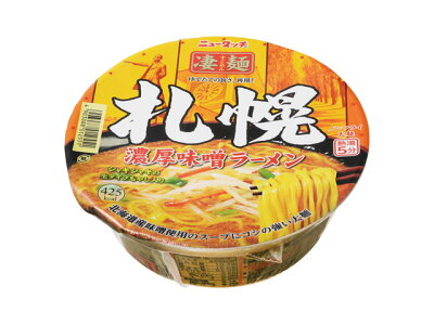 コミットアンド楽天市場店 ニュータッチ 凄麺札幌濃厚味噌ラーメン 162g x12 *