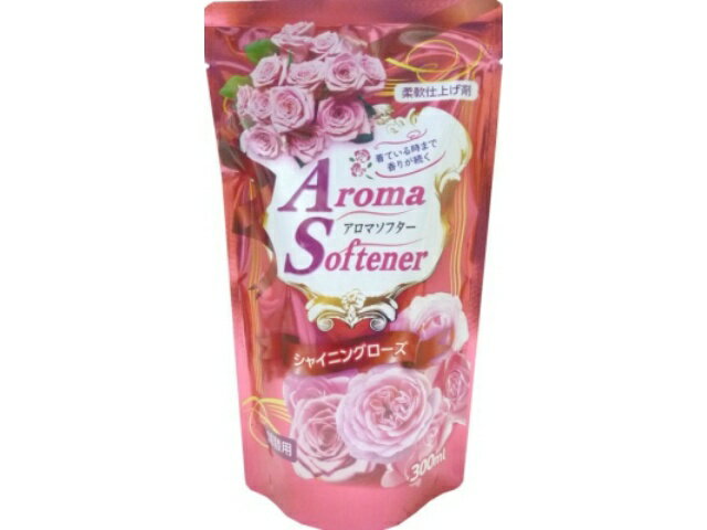 ロケット石鹸 アロマソフターシャイニングローズ 詰替 300ml x1