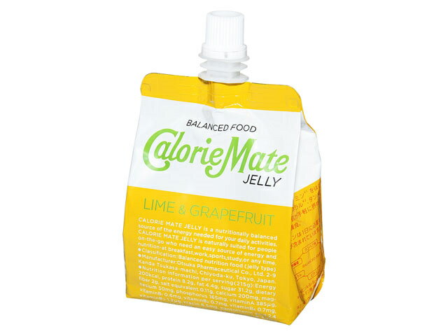 大塚製薬 カロリーメイトゼリー ライム&グレープフルーツ味 215g x6 *
