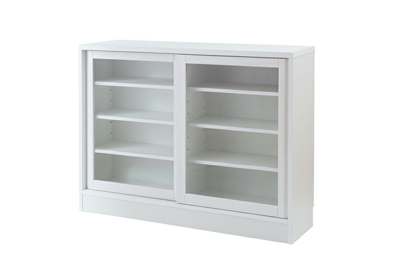 カウンター下収納 幅120.5cm 引戸 国産 完成品 ホワイト ランドリー ダイニング リビング 収納棚 ラック サイドボード キャビネット キッチン収納 おしゃれ キャビネット 開き 白 収納 すきま すきま収納 隙間 隙間収納 すき間 引き戸 キッチンカウンター 桐 送料無料(3)