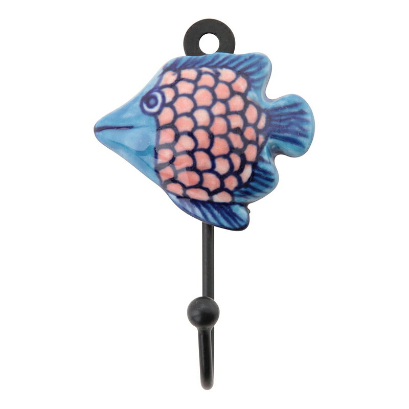 送料無料 6個入り ラビ フィッシュフック B 壁掛けフック カギ 鍵 小物 玄関収納 ハンコ 鍵かけ ウォールフック 壁面収納 おしゃれ かわいい