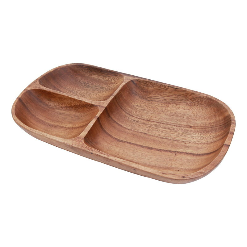 送料無料 6個入り アカシアレクタングルトレーL 仕切付 仕切りランチプレート 木製 キッチン 食卓 食器 お皿 トレー ランチ ディナー おしゃれ ギフト プ...
