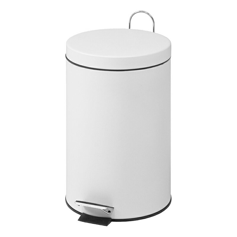 送料無料 2個セット スチール ラウンドペダルペール 20L 円形 ゴミ箱 ダストボックス ふた付き 蓋付き リビング キッチン シンプル 西海岸 男前インテリア おしゃれ かわいい ホワイト