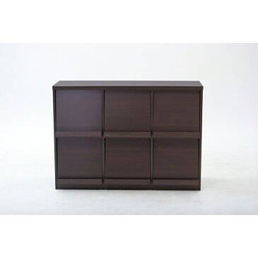 送料無料 本棚 ディスプレイラック フラップ扉 扉付き 幅119cm 収納棚 飾り棚 木製 大容量 電話台 FAX台 スリム 漫画 マンガ 雑誌 文庫本 コミック収納 おしゃれ カラーボックス ディスプレイ 書棚 ブックシェルフ 壁面 ダークブラウン