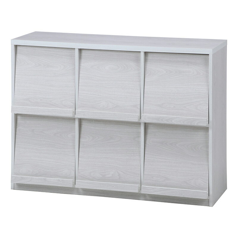 送料無料 本棚 ディスプレイラック フラップ扉 扉付き 幅119cm 収納棚 飾り棚 木製 大容量 電話台 FAX台 スリム 漫画 マンガ 雑誌 文庫本 コミック収納 おしゃれ ディスプレイ 書棚 ブックシェルフ 壁面 ホワイトウォッシュ