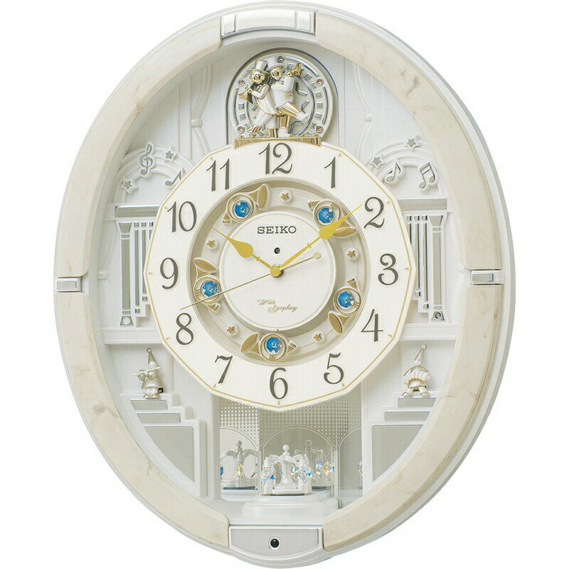 【まとめ買い10セット】SEIKO 電波からくり時計 セイコー 電池式 壁掛時計 壁掛け時計 シンプル おしゃれ レトロ リビング 壁時計 壁掛け ウォッチ 北欧 アンティーク ヨーロッパ リビング