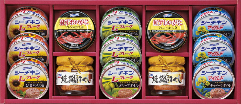 バラエティシーフードギフト セット 食品 シーチキン 紅ずわいがにブレンドほぐし身 焼鮭ほぐし 詰め合わせ 詰合わせ 保存食 非常食 出産祝い 内祝い 結婚内祝い 結婚祝い 引き出物 引っ越し 引越し お中元 お歳暮 新築祝 お返し ご挨拶 ギフト 敬老の日