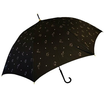 ネコ柄がかわいい!晴雨兼用60cm長傘