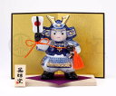 ★端午の節句★「置物とインテリア」 五月人形 【染錦 出世大将(木台付)】