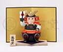 ★端午の節句★「置物とインテリア」 五月人形 【錦彩 初陣大将(木台付)】