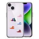 単品 iPhone 14 Plus 側面ソフト 背面ハード ハイブリッド クリア ケース シェル スニーカー(2)
