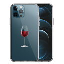 単品 iPhone12 Pro 側面ソフト 背面ハード ハイブリッド クリア ケース ジャケット 赤ワイン