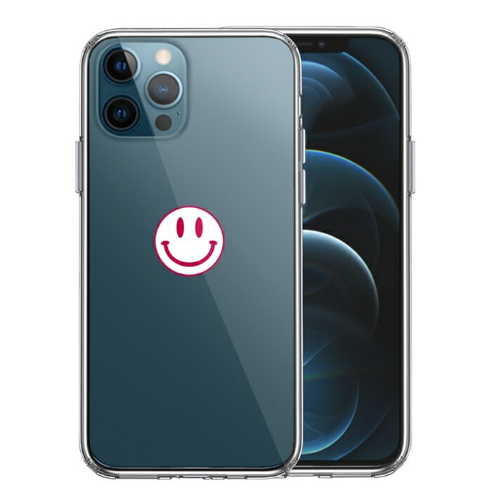 樂天商城 - 単品 iPhone12 Pro 側面ソフト 背面ハード ハイブリッド クリア ケース にこちゃん スマイル マーク 送料無料