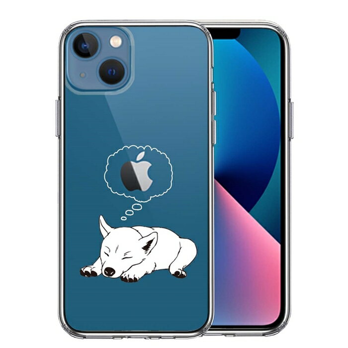 樂天商城 - 単品 iPhone13mini 側面ソフト 背面ハード ハイブリッド クリア ケース 柴犬 送料無料