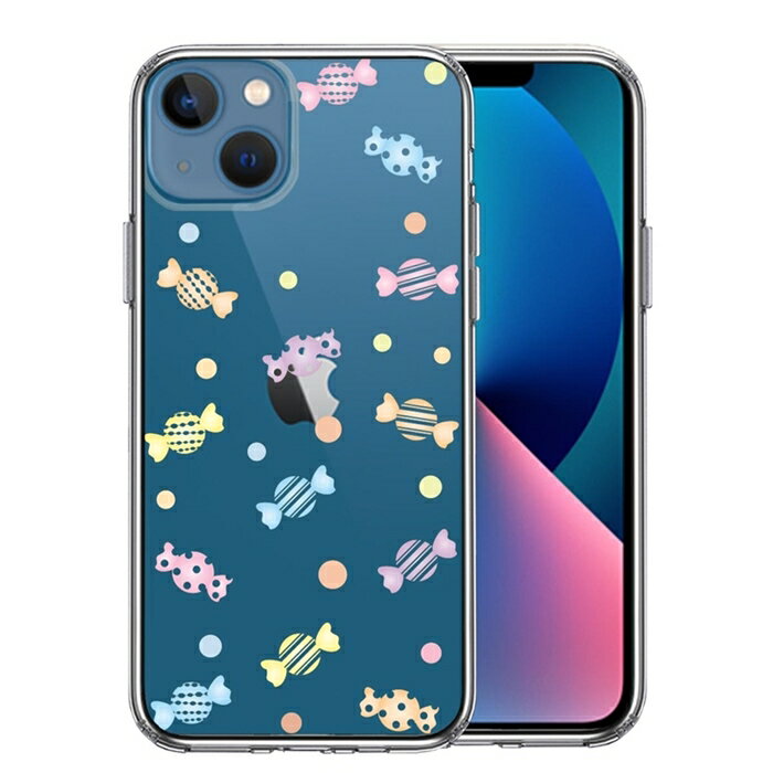 樂天商城 - 単品 iPhone13mini 側面ソフト 背面ハード ハイブリッド クリア ケース キャンディ 送料無料