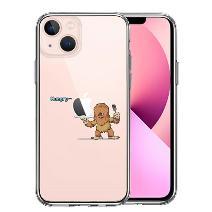 樂天商城 - 単品 iPhone13mini 側面ソフト 背面ハード ハイブリッド クリア ケース UMA ビッグフット 比婆ゴン ？ 送料無料