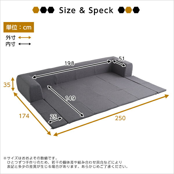 日本製 極厚 フロアマット付きソファLサイズ 幅250cm 洗える カバーリングタイプ プラトー ファブリック ロータイプ フロアソファ プレイマット こたつ用 ラグマット ごろ寝 お昼寝 赤ちゃん 子ども 子供部屋 おしゃれ 北欧