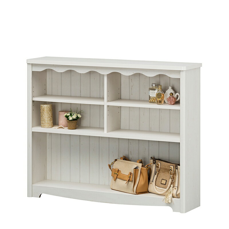 オープンラック フリーラック 約幅110cm エレガント シャビー 大人女子 モンシェリーヌ 本棚  ...