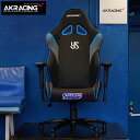 AKRacing ゲーミングチェア Overture 東京ヤクルトスワローズ コラボ ブルー ブラック 青色 野球 限定品 エーケーレーシング フルフラットリク...