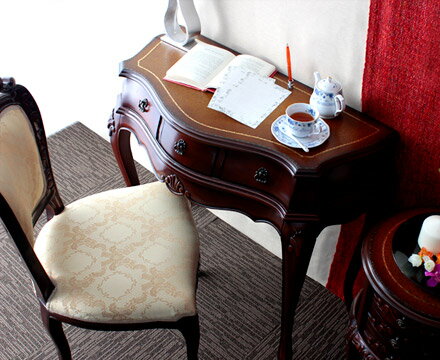 コンソール コンソールテーブル コンソールデスク フォルン 花台 ファックス台 電話台 FAX台 玄関 リビング 猫脚 アンティーク 天然木 エレガント 高級感 おしゃれ 送料無料 [2]