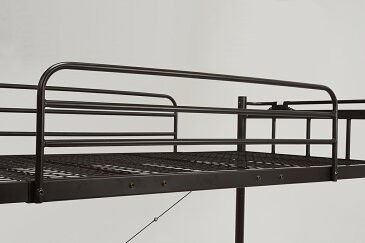 送料無料 ロフトベッド 階段 ハイタイプ シングルベッド 宮付き 棚付き コンセント付き 階段ハイベッド パイプベッド ロフトベット ベッド パイプロフトベッド ベット システムベッド シングルサイズ 一人暮らし おしゃれ 子供部屋 ダークブラウン KH-3388M-DBR