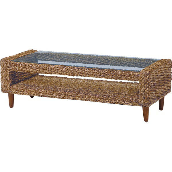 ガラステーブル 幅120cm アジアンテイスト リビングテーブル テーブル 机 バリ ナチュラル センターテーブル ローテーブル カフェテーブル ガラステーブル...