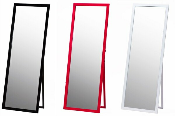 鏡面ジャンボスタンドミラー 姿見 全身鏡 姿見鏡 全身ミラー 自立 飛散防止 ホワイト ブラック ピンク おしゃれ かわいい かっこいい 北欧 モダン 高級感 スクエア シンプル 一人暮らし ベーシック スタンダード 完成品 ジャンボミラー