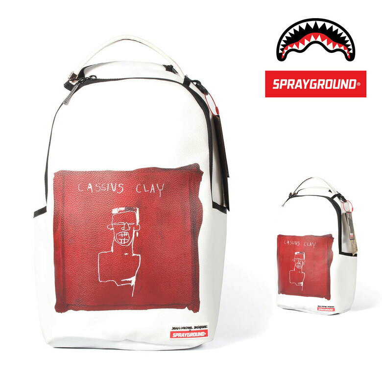 SPRAY GROUND スプレイグラウンド BASQUIAT CASSUIS CLAY BACKPACK リュック サック リュックサック メンズ レディース バックパック ポケット HIPHOP 派手 ストリート ブラック かっこいい 個性的 高校生 通学