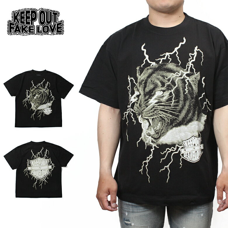 【30%OFF】 KEEP OUT FAKE LOVE FACE OFF OVERSIZED BOX S/S TEE ロゴ 海外ブランド インポート メンズ ヒップホップ B系 ストリート ..