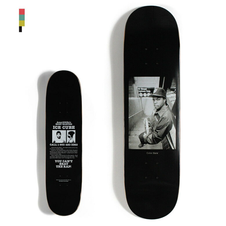 Color Bars LA. to New York Skateboard スケートボード スケボー スケートデッキ スケーター メンズ レディース B系 ストリート系 フ..