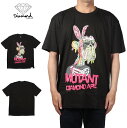 DIAMOND SUPPLY.CO Diamond Ape Mutant Ape Bunny Tee Black NFT ロゴ 海外ブランド インポート メンズ ヒップホップ B系 ストリート 人気 ブランド 半袖 プリント Tシャツ 半袖Tシャツ 半そで ロゴ メンズ 海外ブランド 個性的 インポート