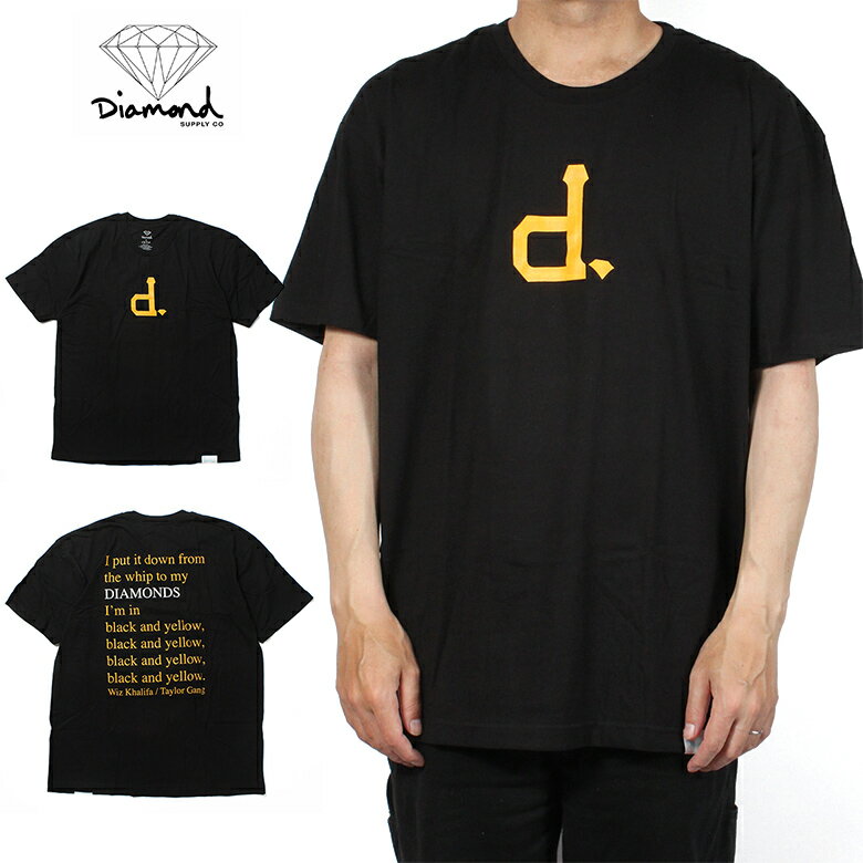 DIAMOND SUPPLY.CO Unpolo Khalifa Tee Black ロゴ 海外ブランド インポート メンズ ヒップホップ B系 ストリート 人気 ブランド 半袖 プリント Tシャツ 半袖Tシャツ 半そで ロゴ メンズ 海外ブランド 個性的 インポート