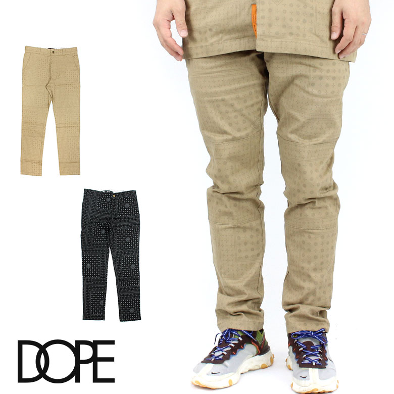 【40 OFF】 DOPE ドープ Blood, Sweat Tears Work Pant パンツ チノパン ワークパンツ バンダナ 総柄 ペイズリー ブロード ボトムス チノ パンツ メンズ B系 ストリート系 大きいサイズ XXL 2XL 3L ファッション 服 おしゃれ かっこいい 人気 ブランド dope couture