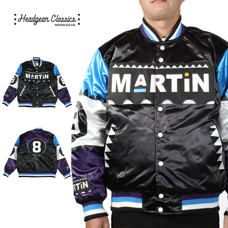 20OFF HEADGEAR CLASSICS إåɥ饷å MARTIN 8 BALL SATIN JACKET ॸ㥱å ॸѡ BLACK ֥å ʥ ƥ   åѡ ǥ