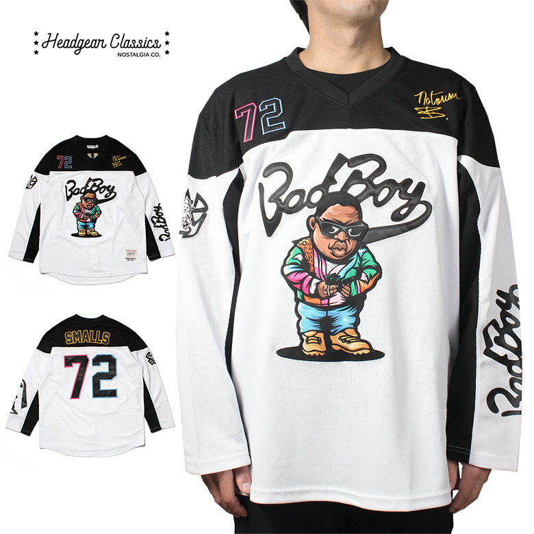  HEADGEAR CLASSICS HOCKEY JERSEY COLLECTION 2022 BAD BOY COUNTIN UP HOCKEY JERSEY ホッケーシャツ ホッケージャージ ホッケー ユニフォーム チームシャツ ジャージ 海外ブランド インポート メンズ ヒップホップ B系 ストリート 人気 ブランド